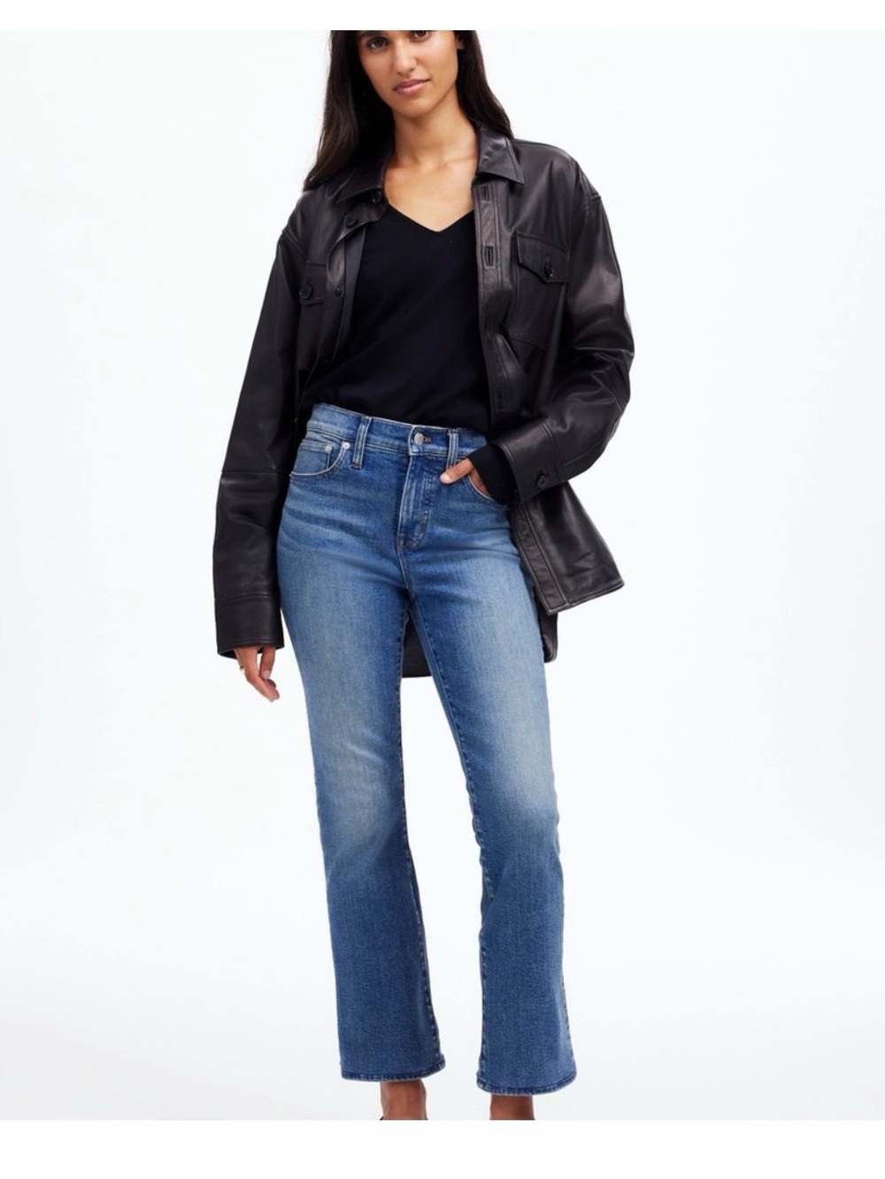 Madewell Mid Rise Kick Out Crop Jeans NEW WITH TAGS sz. 29P